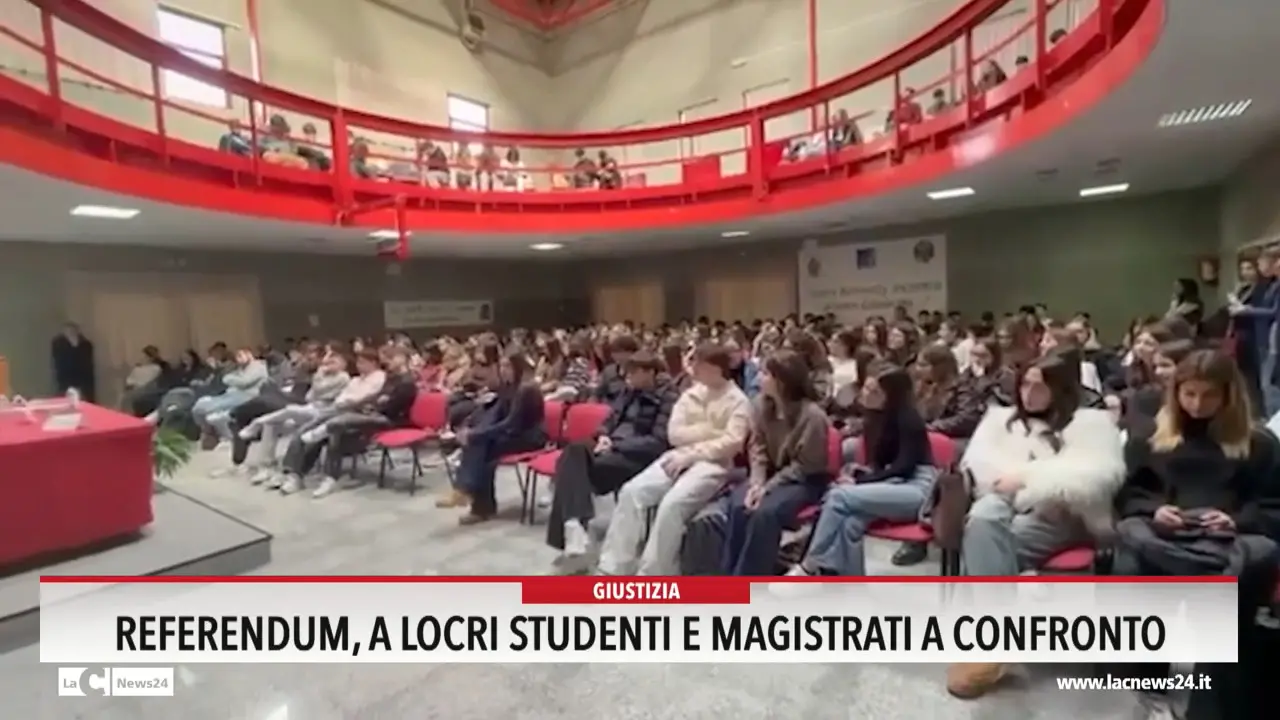 Referendum a Locri, studenti e magistrati a confronto