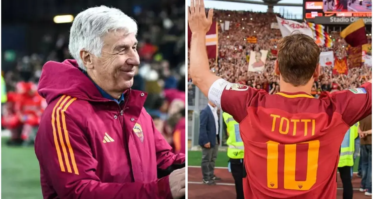 Totti torna alla Roma? Gasperini scherza:\u00A0«Lo faccio giocare, ma si deve allenare»\n
