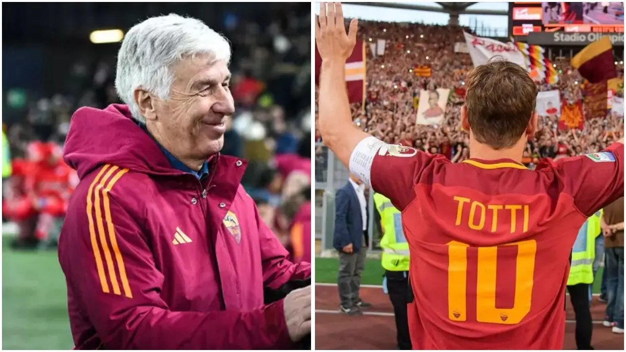 Totti torna alla Roma? Gasperini scherza:\u00A0«Lo faccio giocare, ma si deve allenare»\n