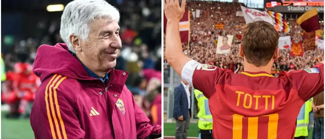 Totti torna alla Roma? Gasperini scherza:\u00A0«Lo faccio giocare, ma si deve allenare»\n