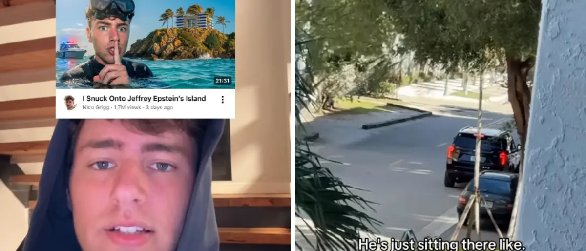 Nico Grigg, lo Youtuber che si è infiltrato sull’isola di Epstein: «Adesso ho delle auto sospette sotto casa»\n