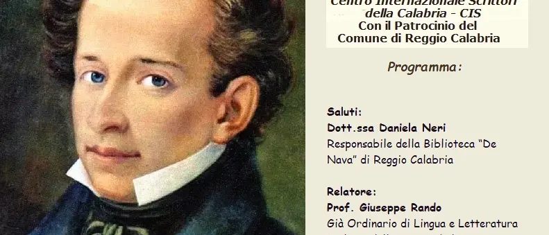 Reggio, il pensiero poetico e filosofico di Leopardi al centro dell’incontro promosso dal CIS Calabria\n