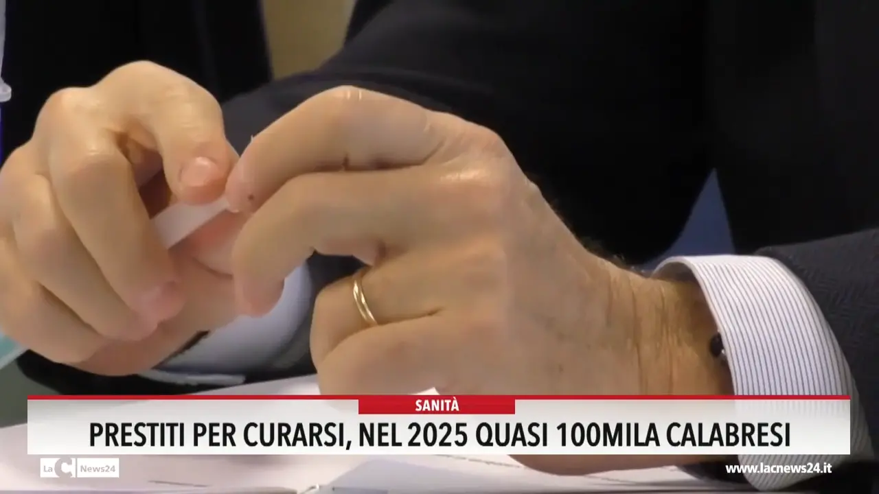 Prestiti per curarsi, nel 2025 quasi 100mila calabresi