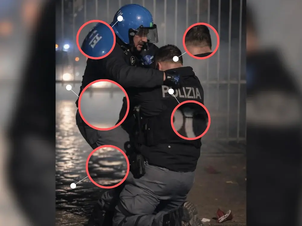 La foto falsa, l’IA e il corto circuito istituzionale: così la Polizia ha alimentato il complotto dopo gli scontri di Torino