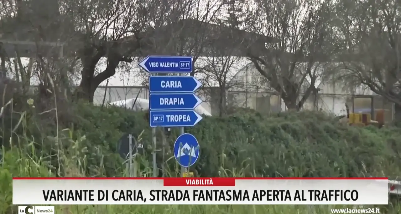 Variante di Caria, strada fantasma aperta al traffico