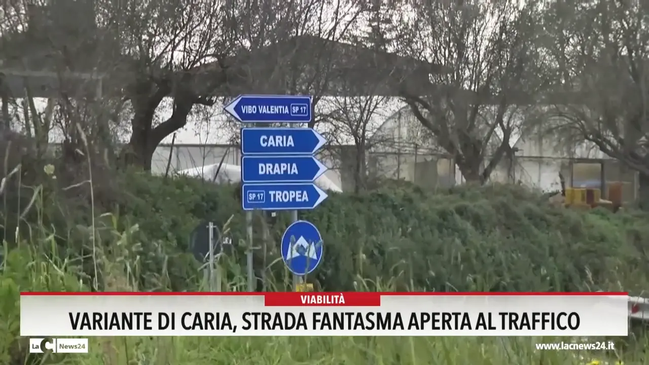 Variante di Caria, strada fantasma aperta al traffico