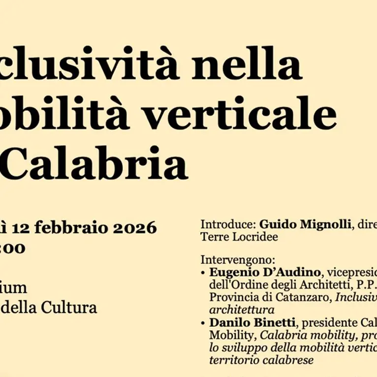 Inclusività e accessibilità: a Locri un incontro sulla mobilità verticale in Calabria\n