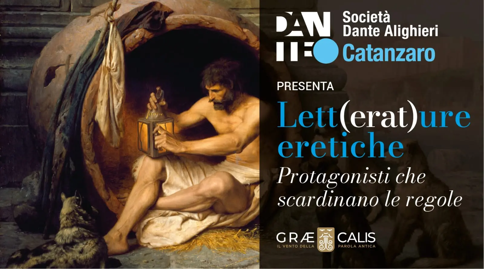 La Dante Alighieri Catanzaro presenta \"Lett(era)ture Eretiche. Rassegna culturale al via domenica 15 febbraio\n