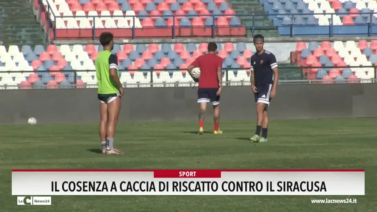 Il Cosenza a caccia di riscatto contro il Siracusa
