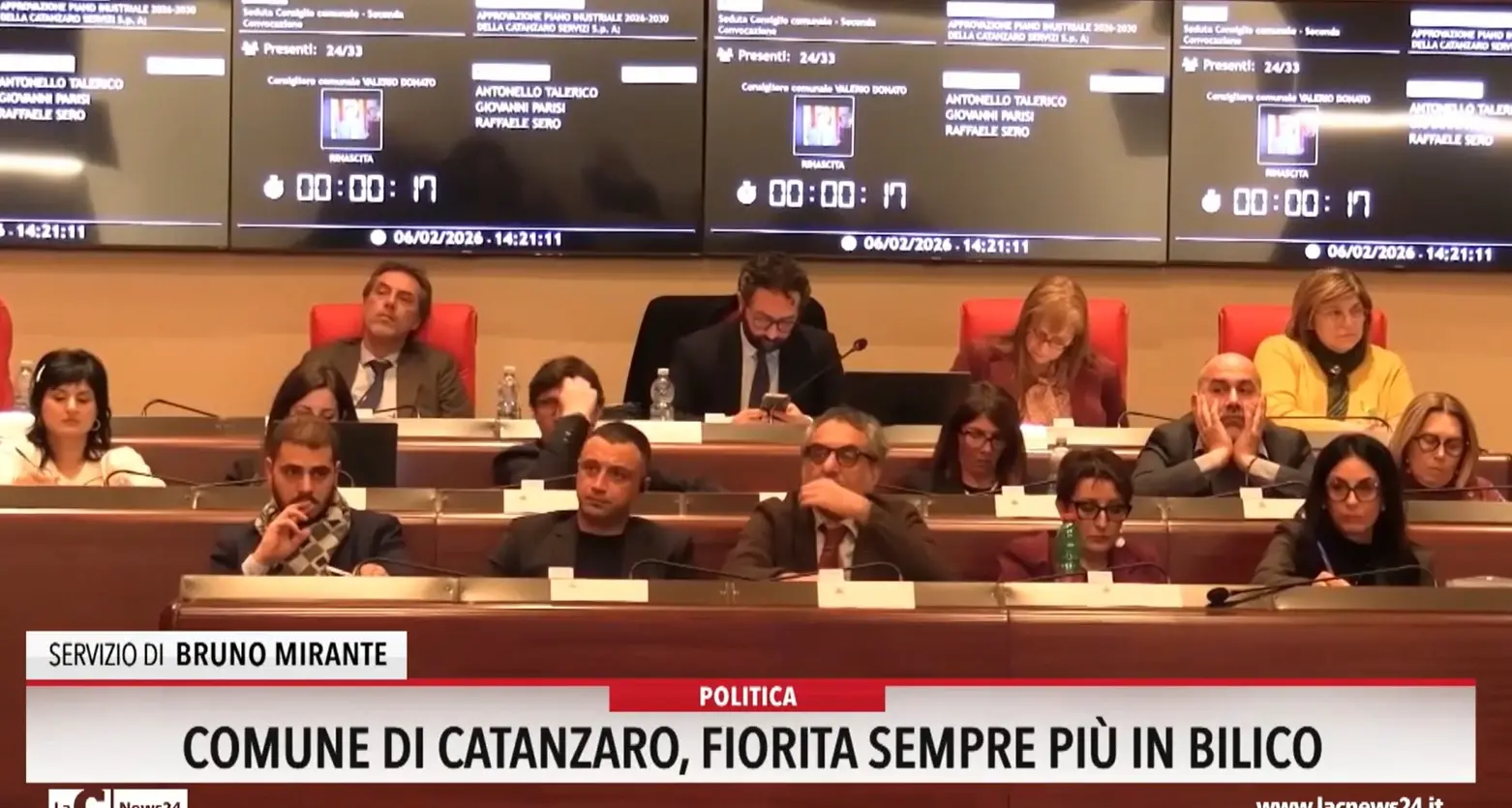 Comune di Catanzaro, Fiorita sempre più in bilico