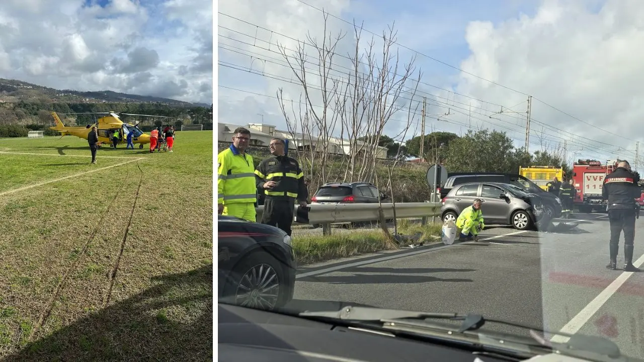 Schianto sulla SS18 a Fuscaldo: un ferito grave trasferito in elisoccorso\n