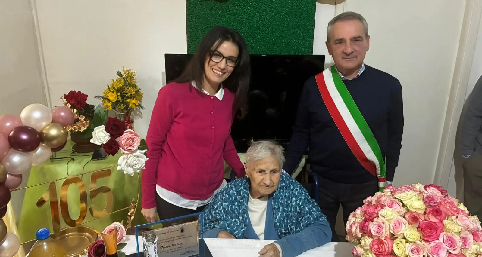 Girifalco in festa, nonna Teresa spegne\u00A0105 candeline\u00A0\n