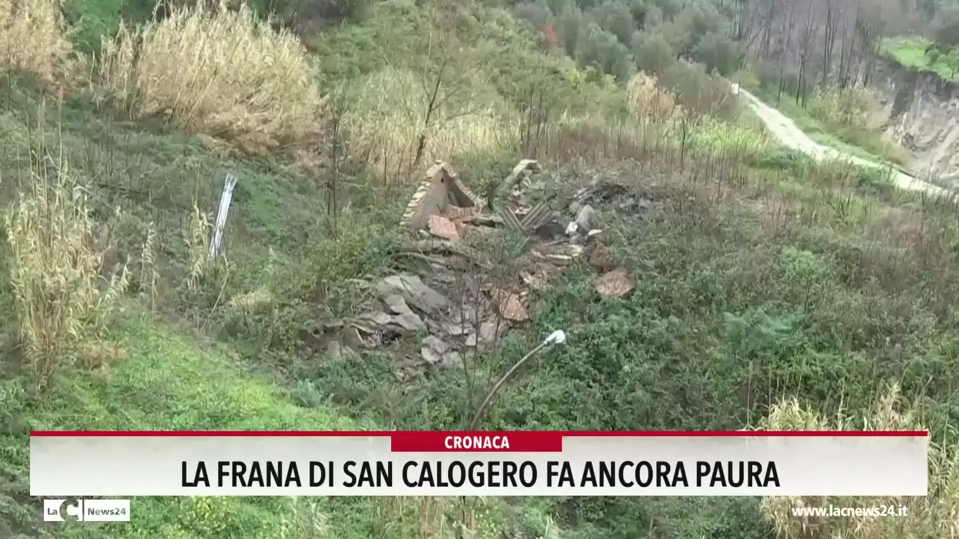 La frana di San Calogero fa ancora paura