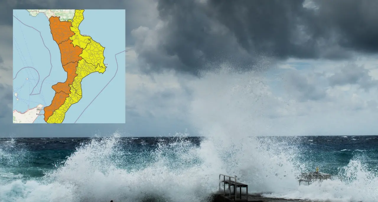 Allerta arancione domani sulla Calabria tirrenica, arriva il ciclone Ulrike: previsti temporali, mareggiate e venti di burrasca