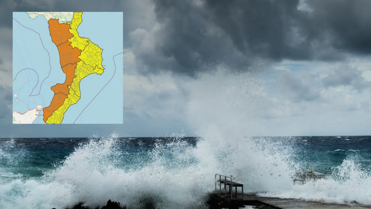 Allerta arancione domani sulla\u00A0Calabria tirrenica, arriva il ciclone\u00A0Ulrike: previsti temporali, mareggiate e venti di burrasca\n