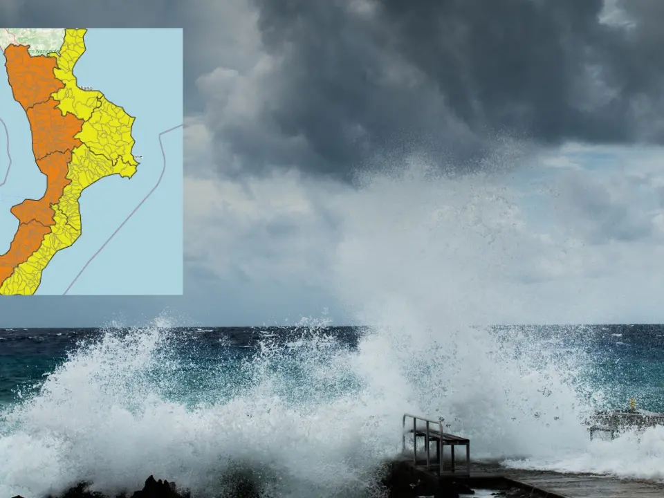 Allerta arancione domani sulla Calabria tirrenica, arriva il ciclone Ulrike: previsti temporali, mareggiate e venti di burrasca