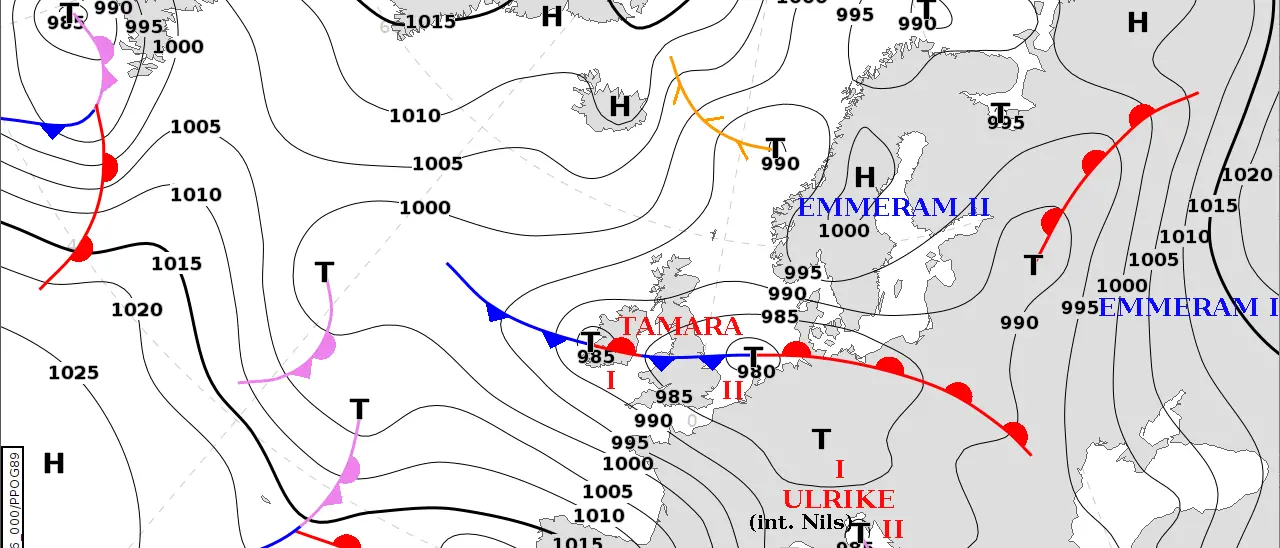 Ciclone Ulrike sulla Calabria: piogge fino a 150 mm e venti a 140 km/h\n