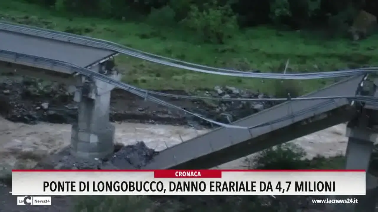 Ponte di Longobucco: danno erariale da 4,7 milioni