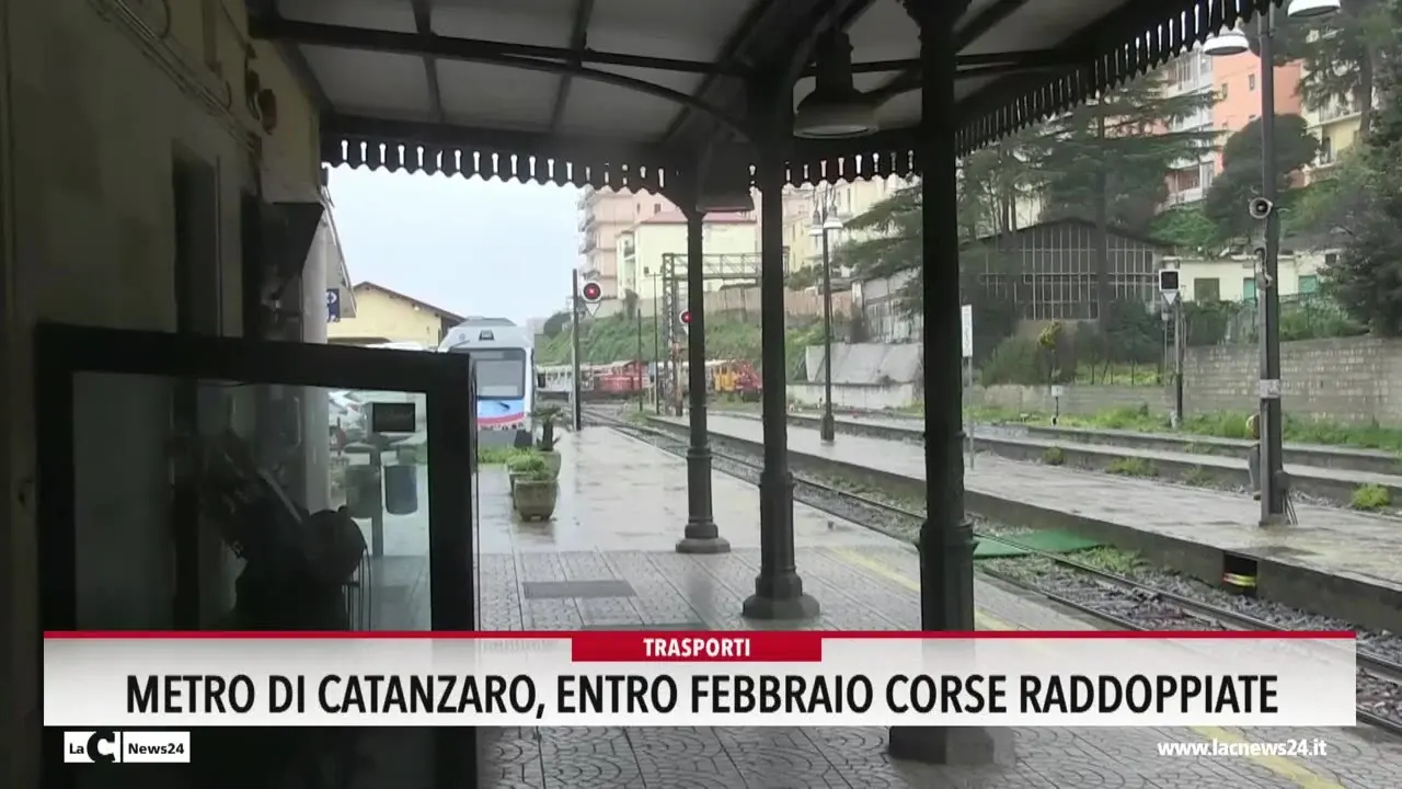 Metro di Catanzaro, entro febbraio corse raddoppiate