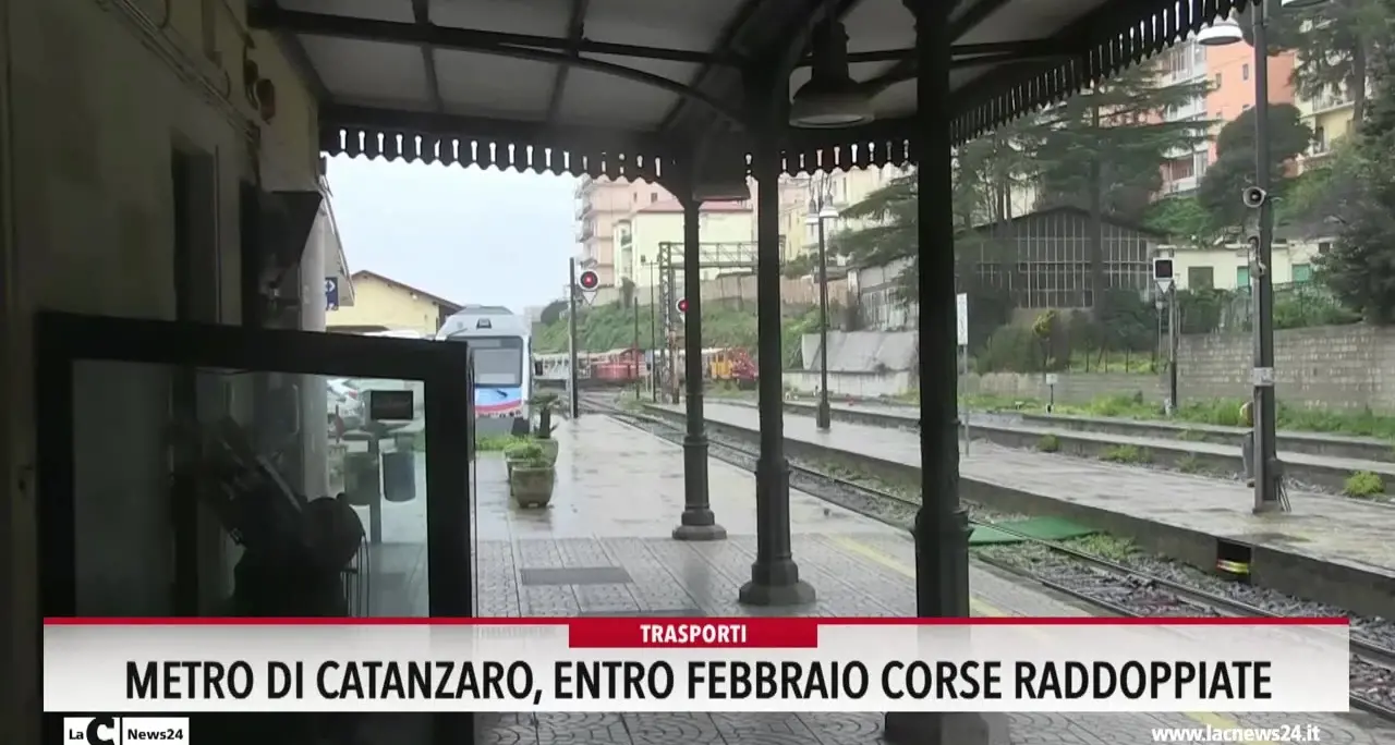 Metro di Catanzaro, entro febbraio corse raddoppiate