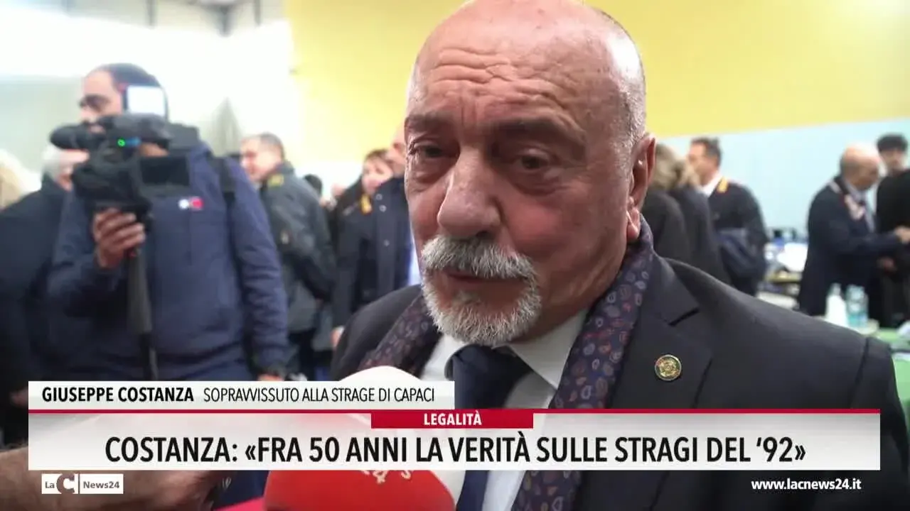 Costanza: «Fra 50 anni la verità sulle stragi del '92»