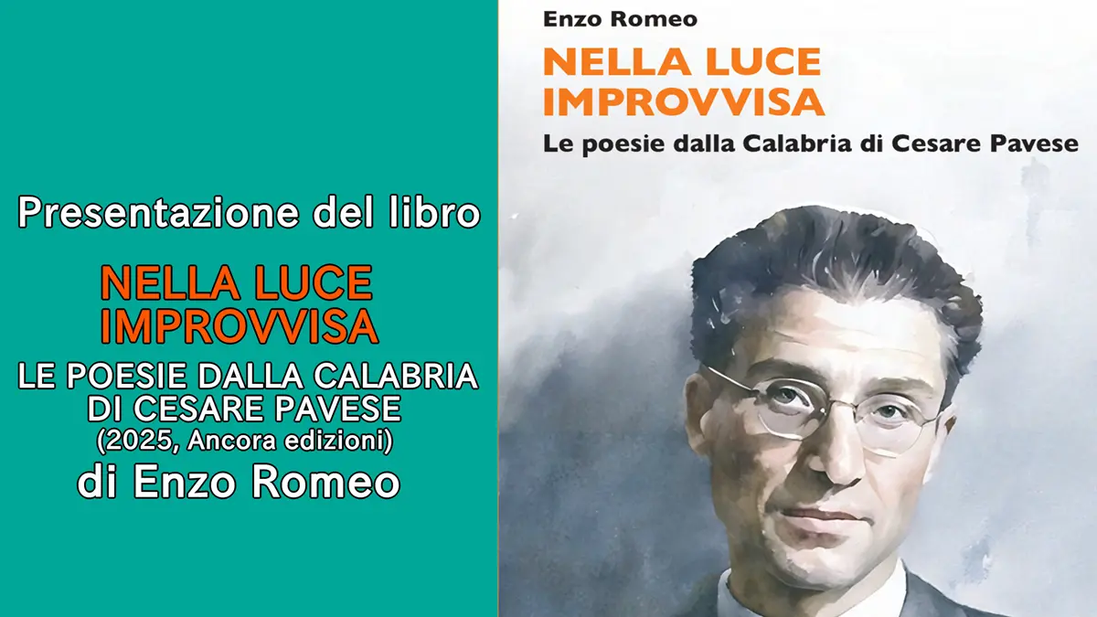 “Nella luce improvvisa”,\u00A0a Siderno la prima presentazione del nuovo libro di Enzo Romeo\n