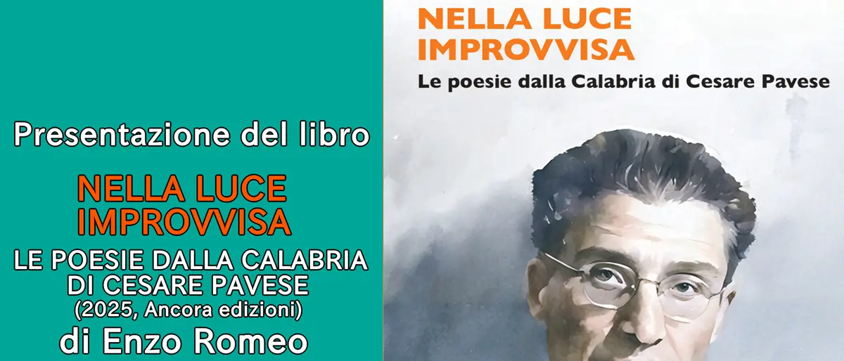 “Nella luce improvvisa”,\u00A0a Siderno la prima presentazione del nuovo libro di Enzo Romeo\n