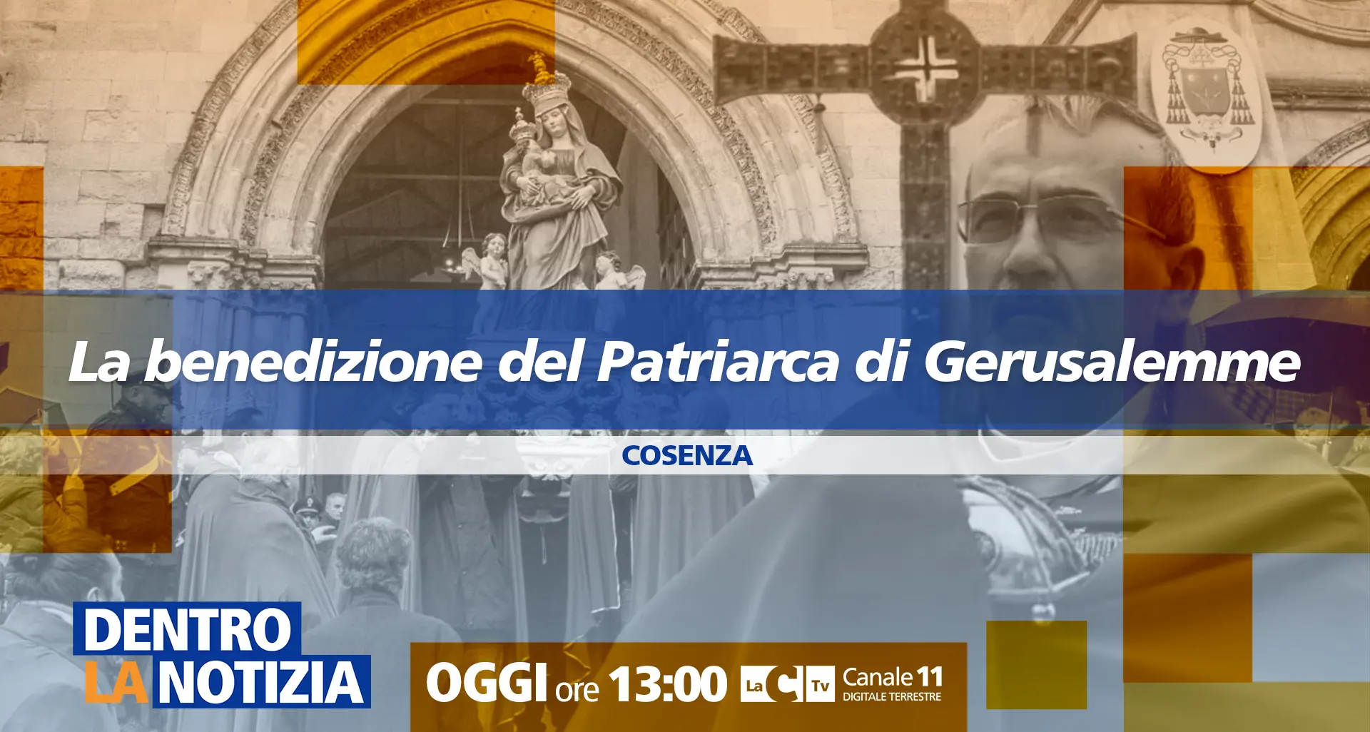 Le celebrazioni della Madonna del Pilerio a Cosenza con il cardinale Pizzaballa: in diretta a Dentro la notizia\n