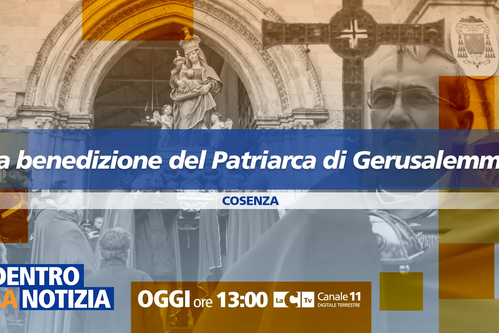 Le celebrazioni della Madonna del Pilerio a Cosenza con il cardinale Pizzaballa: in diretta a Dentro la notizia\n