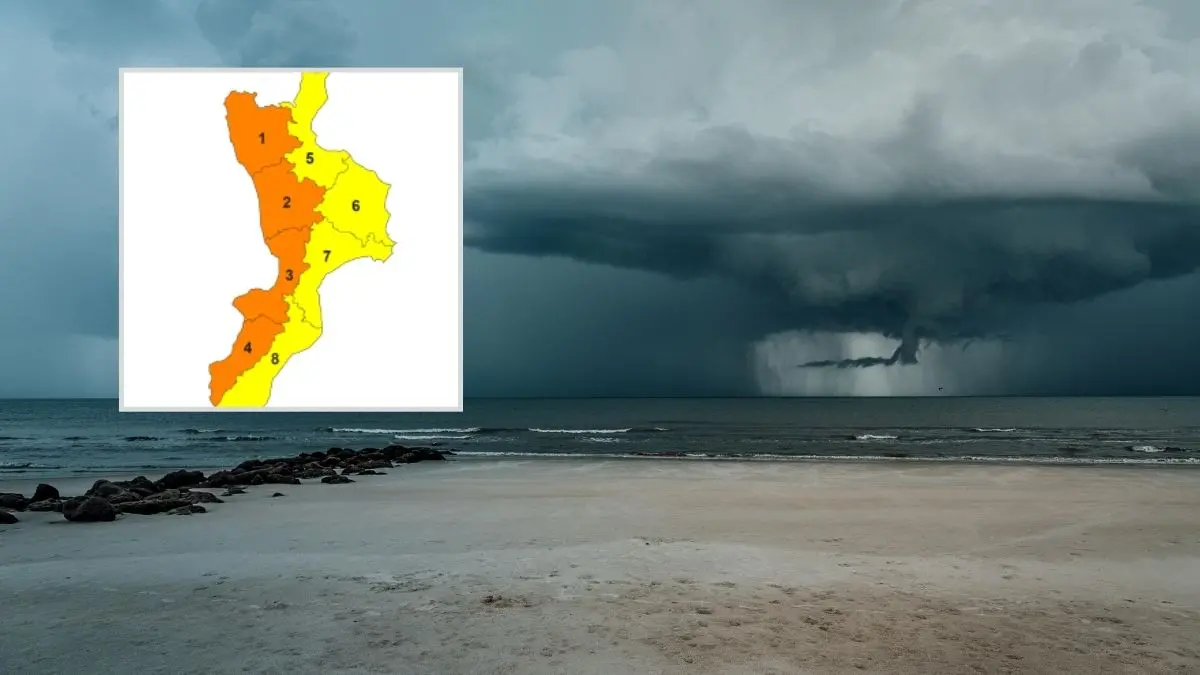 Confermata l’allerta arancione in Calabria: anche domani allarme sul Tirreno per il ciclone Nils\n