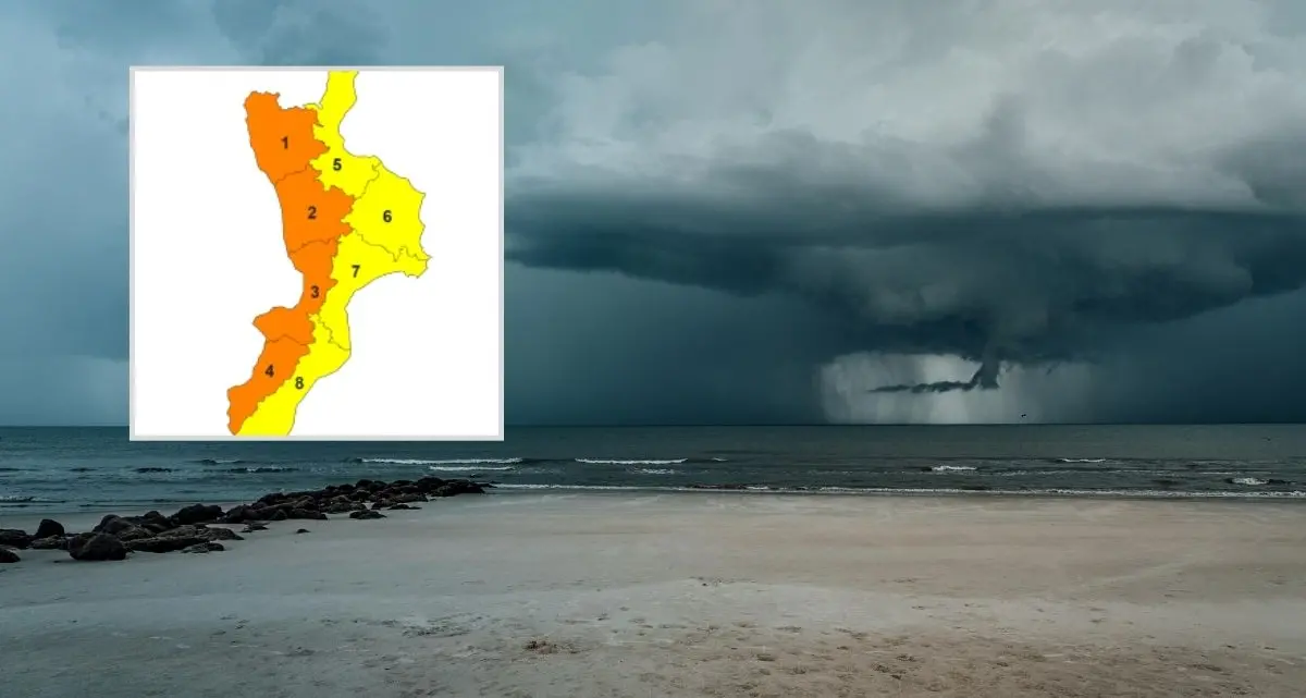 Confermata l’allerta arancione in Calabria: anche domani allarme sul Tirreno per il ciclone Nils\n