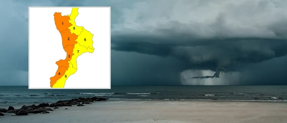 Confermata l’allerta arancione in Calabria: anche domani allarme sul Tirreno per il ciclone Nils\n