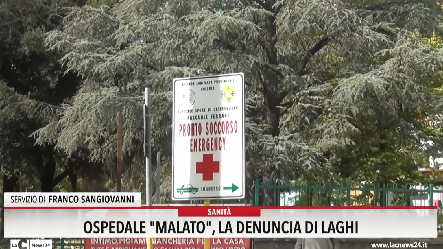 A Castrovillari un ospedale malato: la denuncia di Laghi