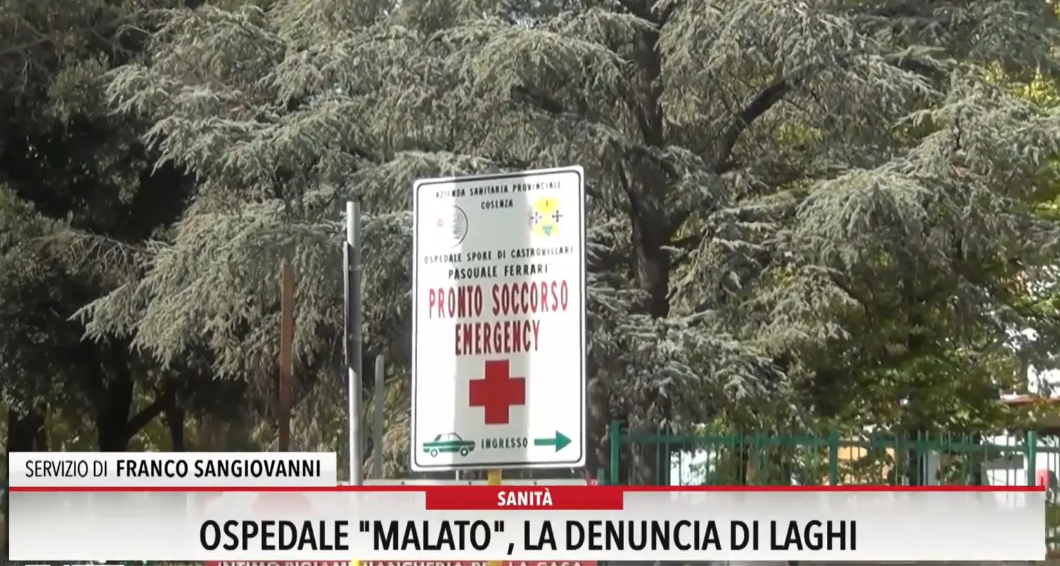 A Castrovillari un ospedale malato: la denuncia di Laghi