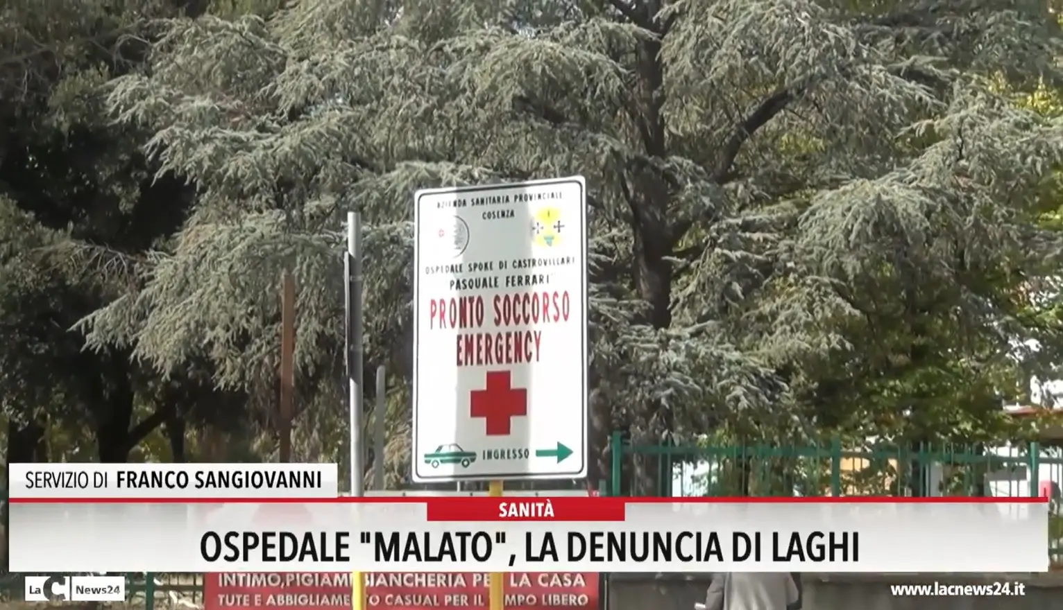 A Castrovillari un ospedale malato: la denuncia di Laghi