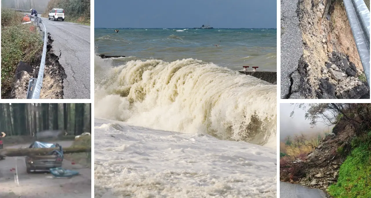 Il ciclone Nils si abbatte sulla Calabria, temporali e venti di burrasca provocano disagi e frane: è allerta – LIVE\n