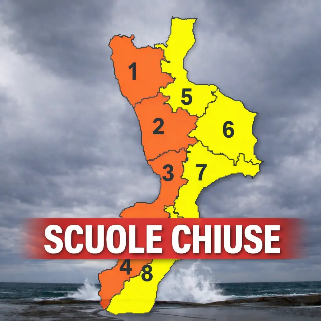 Allerta arancione nel Vibonese, anche domani scuole chiuse per maltempo: ecco dove\n