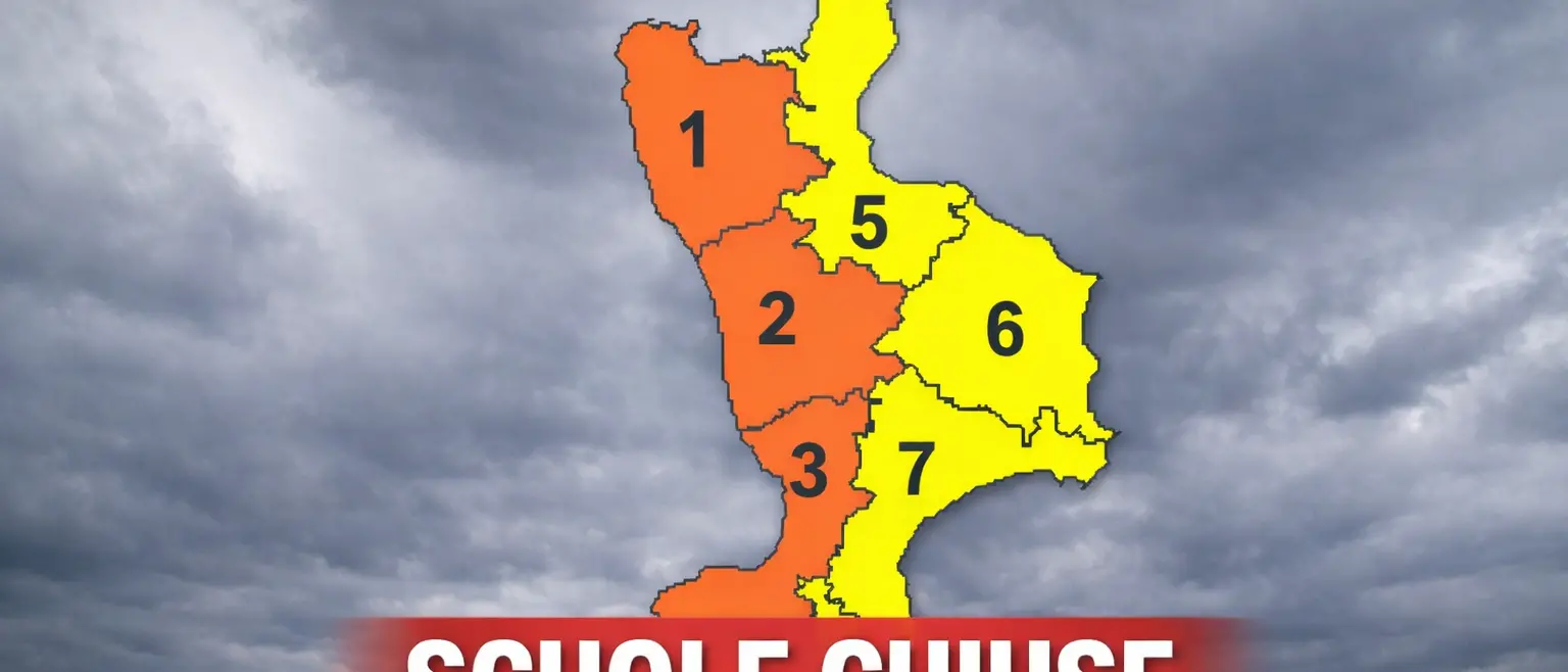 Allerta arancione nel Vibonese, anche domani scuole chiuse per maltempo: ecco dove\n