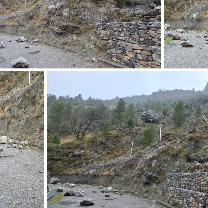 Saracena, frana su via della Fiumara: isolata la strada delle sorgenti\n