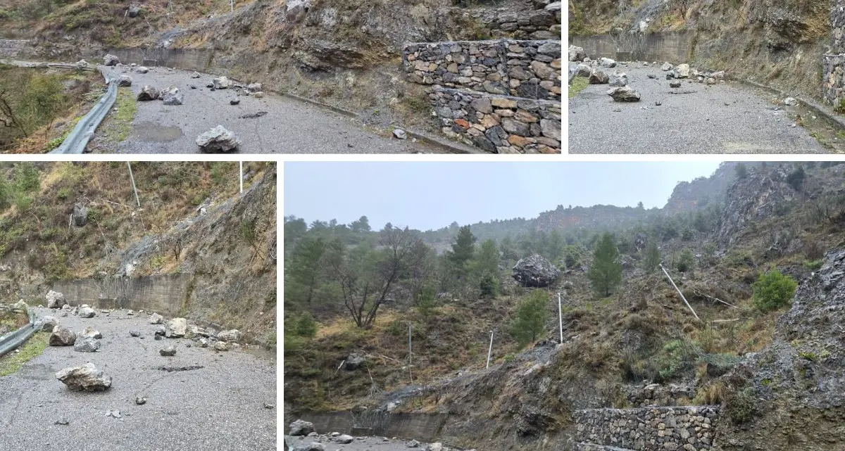 Saracena, frana su via della Fiumara: isolata la strada delle sorgenti\n