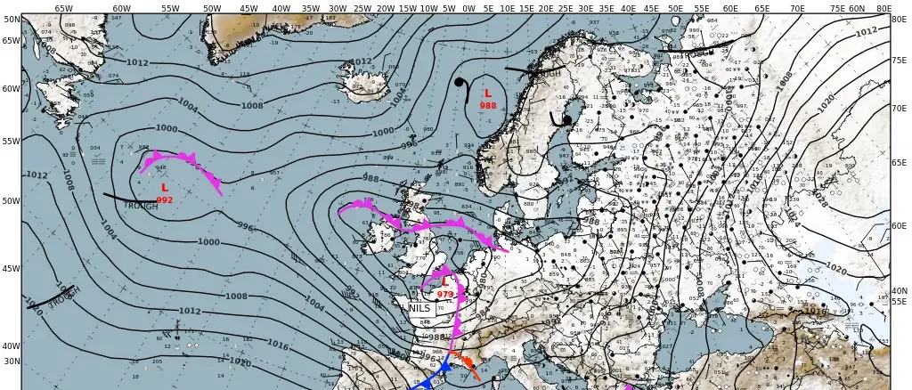 Calabria tormentata da due cicloni in meno di 24 ore: da dove nascono Ulrike e Nils, causa di intense piogge e venti burrascosi\n
