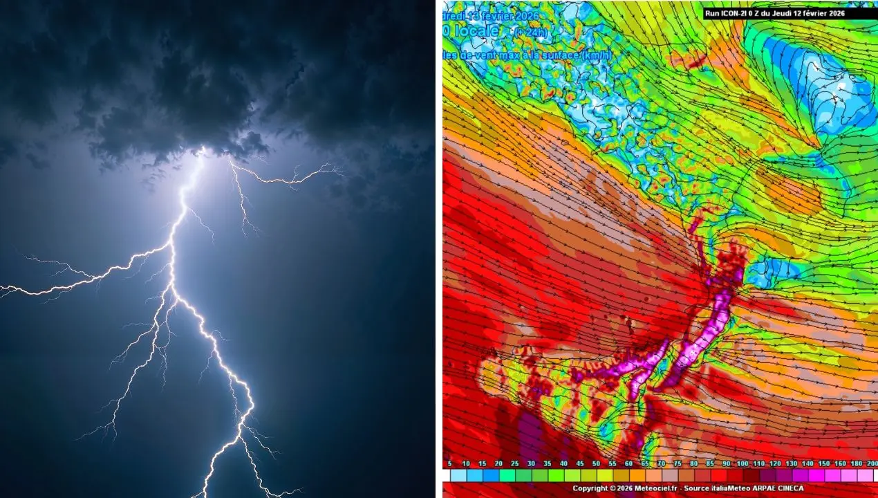 Il nuovo ciclone è qui: tra stasera e domani mattina le mareggiate si abbatteranno sulla costa tirrenica con onde di 6 metri\n
