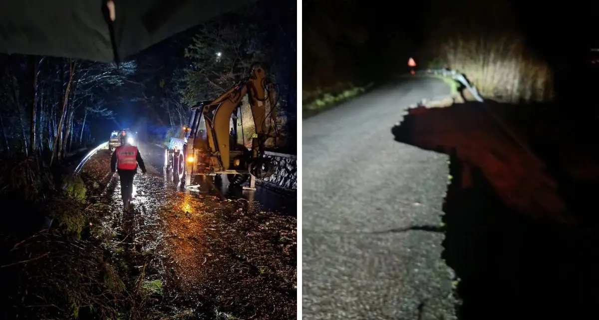 Frana sulla SP263 verso San Sosti, cede una carreggiata\n