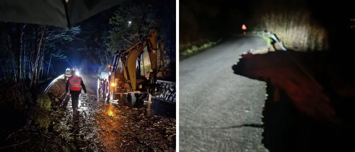 Frana sulla SP263 verso San Sosti, cede una carreggiata\n