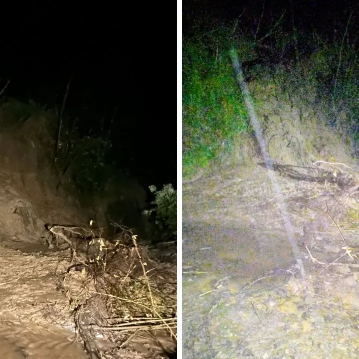 Frana sulla SP70 tra Scigliano e Savuto: strada chiusa\n
