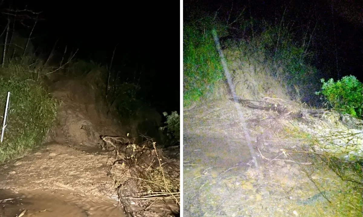 Frana sulla SP70 tra Scigliano e Savuto: strada chiusa\n