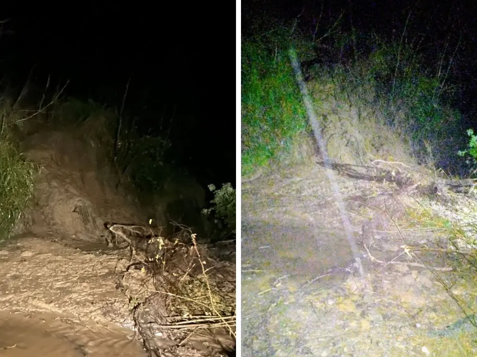 Frana sulla SP70 tra Scigliano e Savuto: strada chiusa