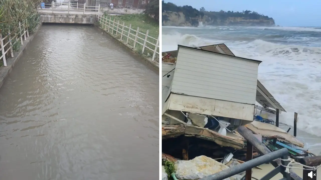 Maltempo nel Vibonese, costa flagellata dalle mareggiate ma l’impatto del ciclone non è stato distruttivo\n