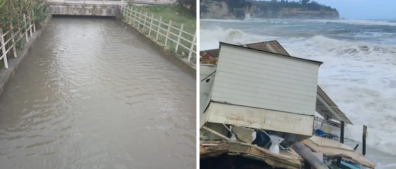 Maltempo nel Vibonese, costa flagellata dalle mareggiate ma l’impatto del ciclone non è stato distruttivo\n