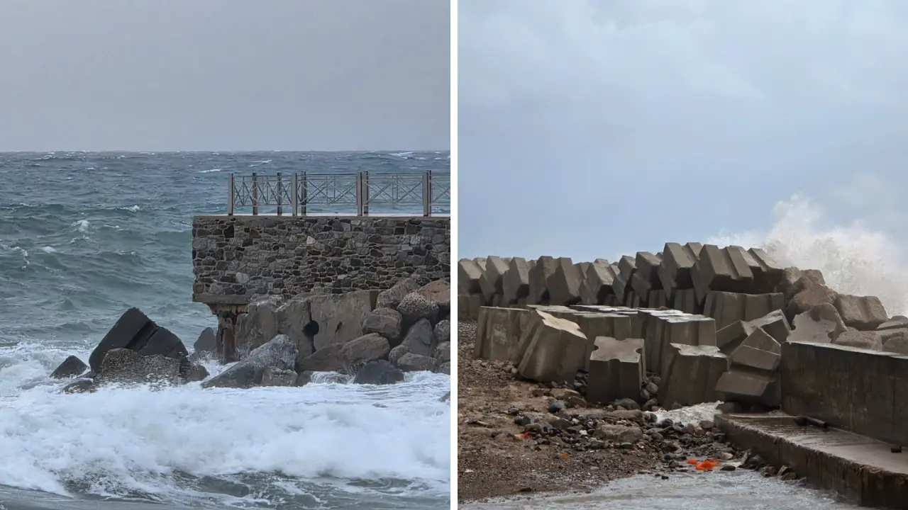 <p>Il molo Pizzapundi e la barriera frangiflutti di Pizzo (foto di Danilo Zimatore)</p>\\n